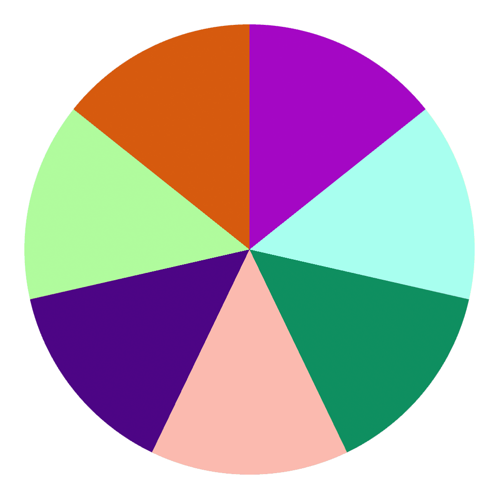 Colorful selection wheel